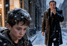 Un garçon de onze ans, sans toit et livré à lui-même, a ramassé le portefeuille d’un riche homme d’affaires. Mais ce qu’il y a trouvé en l’ouvrant a bouleversé toutes les certitudes… et a réduit tout le monde au silence.