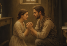 Son père l’avait donnée en mariage à un mendiant simplement parce qu’elle était née aveugle. Pour lui, elle n’était qu’un fardeau, une bouche de plus à nourrir, incapable d’attirer un « vrai » prétendant. Il pensait que personne ne remarquerait ce choix cruel. Mais ce qui est arrivé par la suite a bouleversé tout le monde — et personne n’aurait pu l’imaginer.