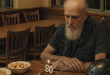 Pour célébrer ses quatre-vingts ans, Jack s’est retrouvé seul : aucun membre de la famille n’a fait le déplacement, simplement parce qu’il roule en Harley-Davidson.