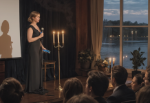 Grayson est entré comme s’il était chez lui. Manteau parfaitement coupé, rire assuré, le bras déjà passé autour de la taille d’une jeune femme — comme si c’était la chose la plus naturelle du monde.